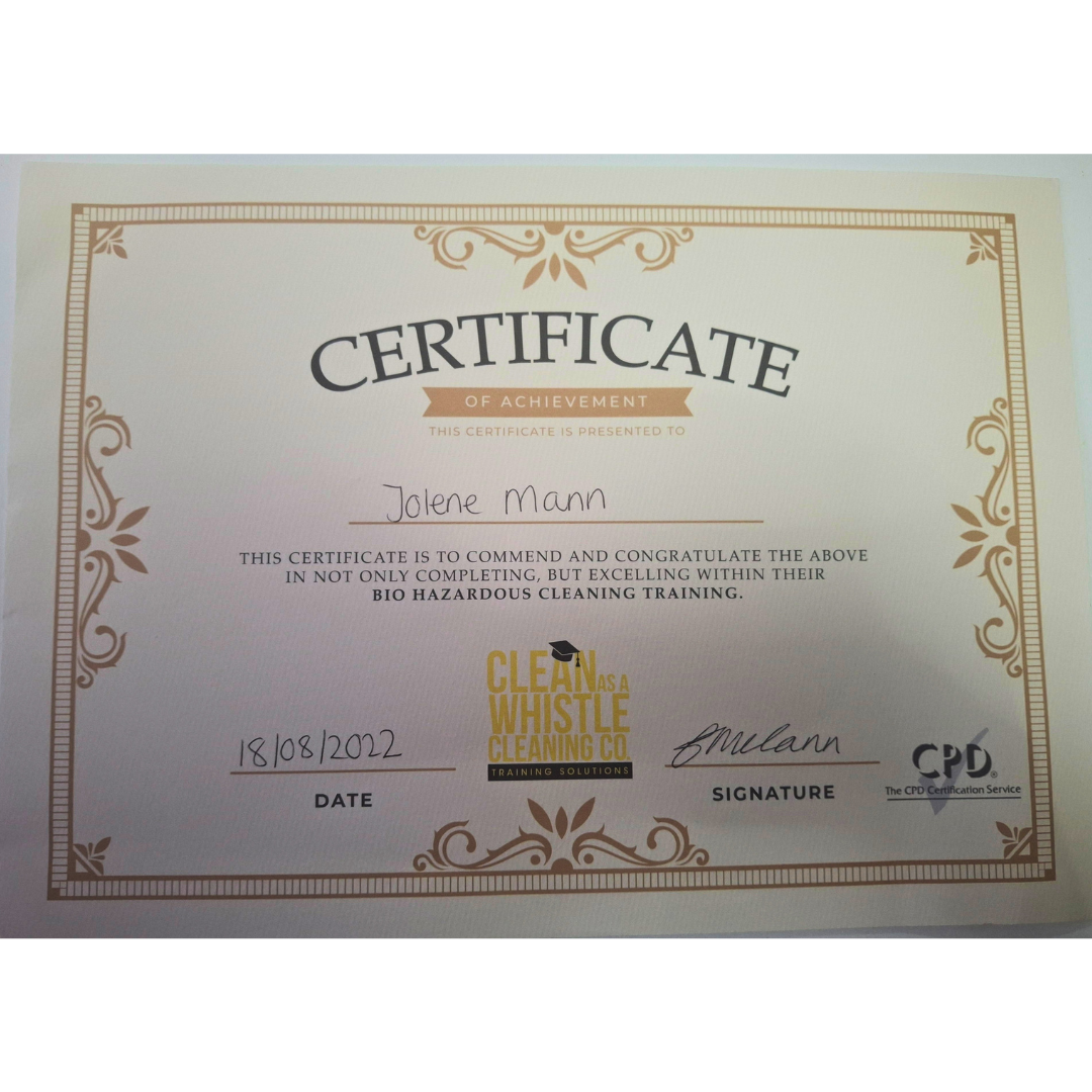 Bio Hazardous Cleaning Training
