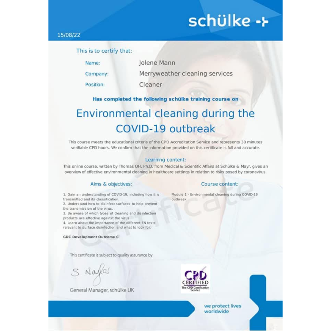 Environmental Cleaning COVID-19
